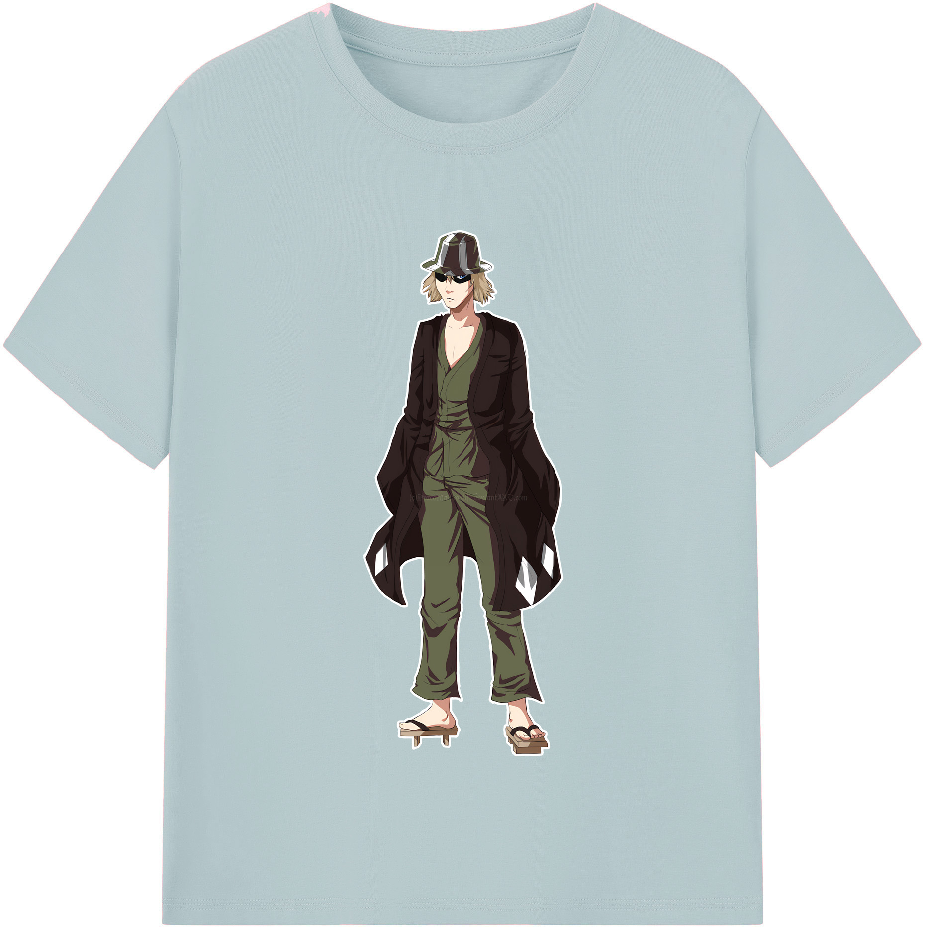 （画像用） "ブリーチ 浦原 喜助（うらはら きすけ） BLEACH Urahara Kisuke " 綿100％半袖Tシャツ（フロントプリント）